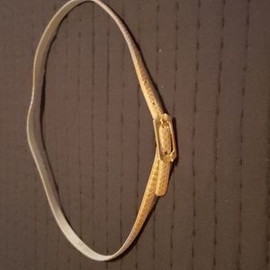 Snakeskin Skinny Belt